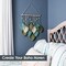 acramé Wall Hanging Leaves – Large Handmade Boho Feather-Style Yarn Tapestry, Chic Leaf Décor for Nursery, Bedroom, or Living Room, 17 × 22 Inches (Green, Sage Green & Beige)